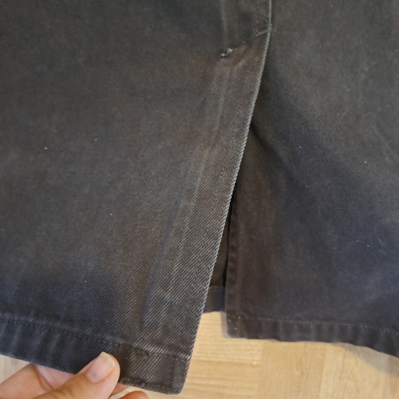 RALPH LAUREN - Brown Denim Vintage Skirt - Size Large - Made in USA 1980's - Picture 7 of 11